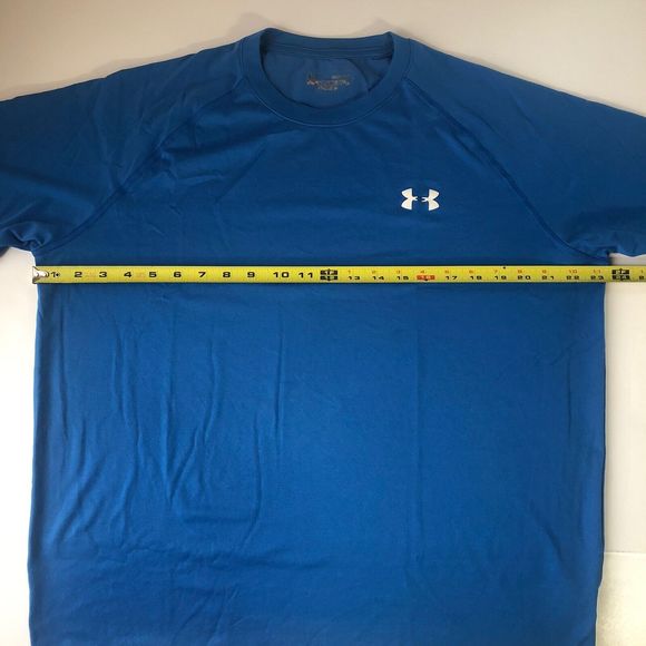 UNDER ARMOUR The Tech Tee Mens Large Royal Blue Short Sleeve T-Shirt - Picture 8 of 9